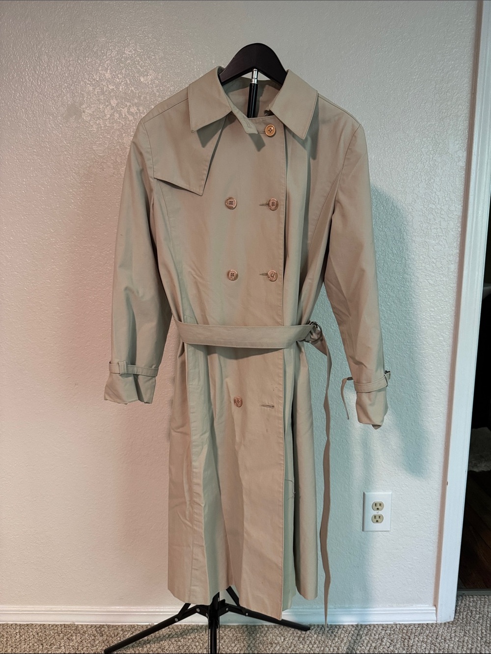 Vintage Trench Coat ILGWU Label